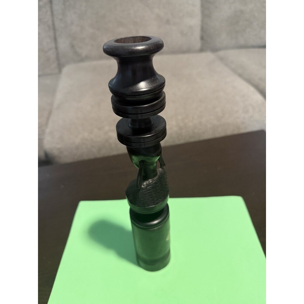 Handcrafted Tanzanian Wooden Candlestick Candle Holder Carved Figure Folk Art
